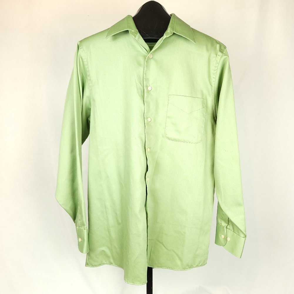 Geoffrey Beene olive Green button down dress shirt